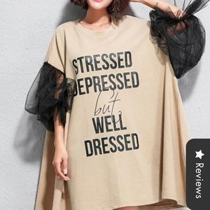 Elegant cotton dress with lace patchwork